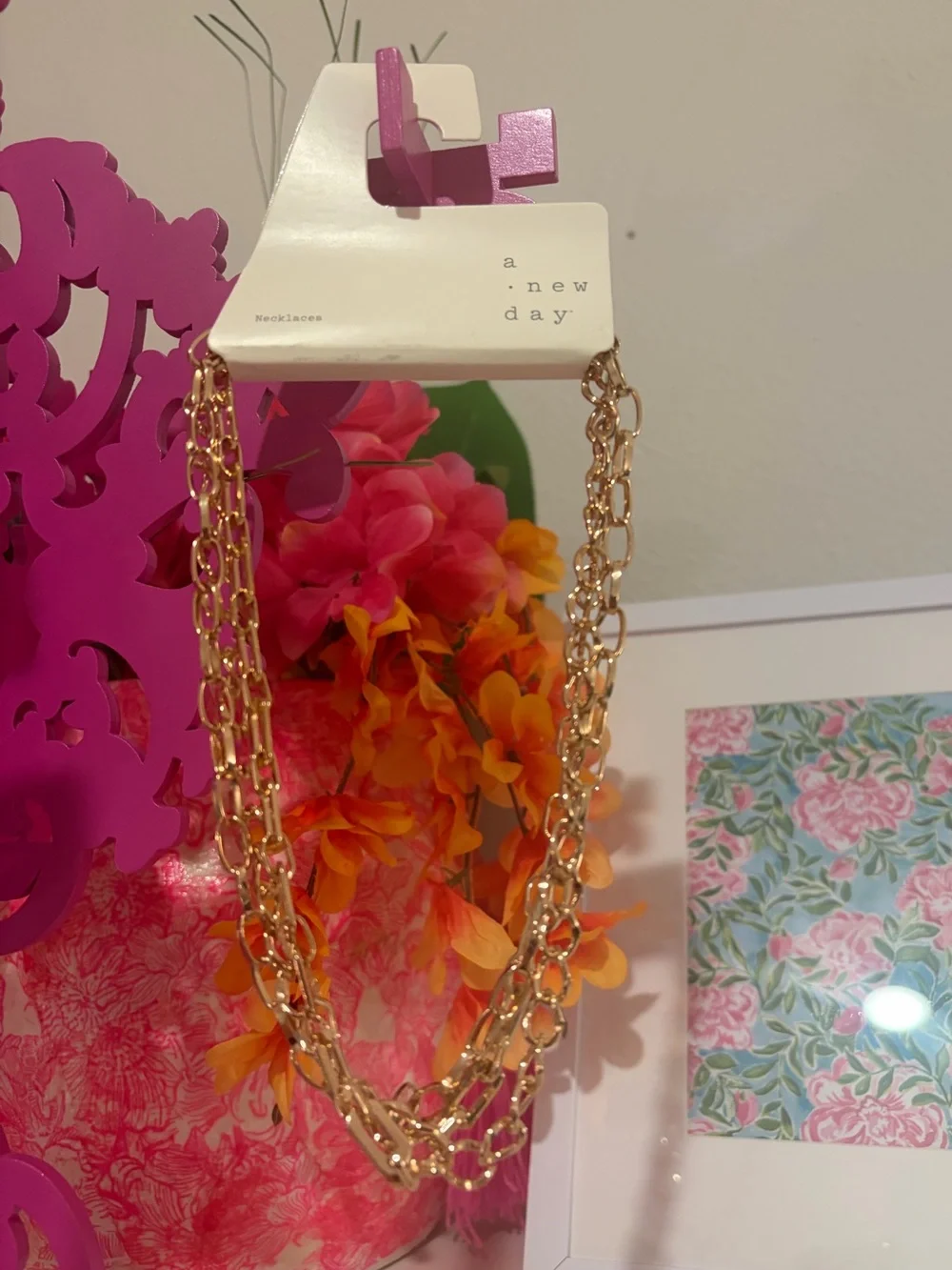 a new day Gold Multi-Chain Necklace Set of 3
